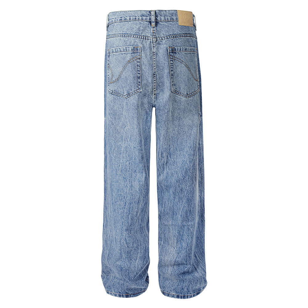 Fashion American Street Ripped Jeans Men