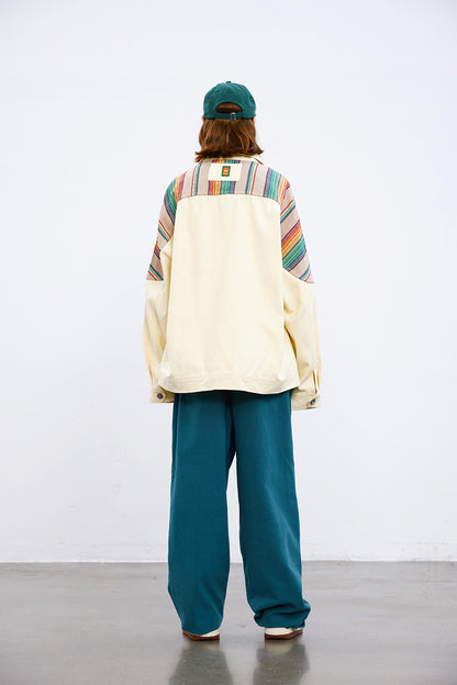 National Style Splicing Coat Men And Women