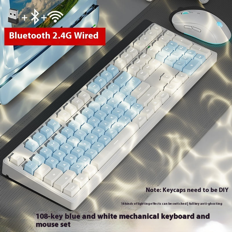Office Game Wireless Bluetooth Three-model Mechanical Keyboard