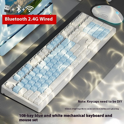 Office Game Wireless Bluetooth Three-model Mechanical Keyboard