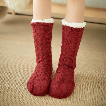 Socks Children Plush Floor Socks Home Slippers