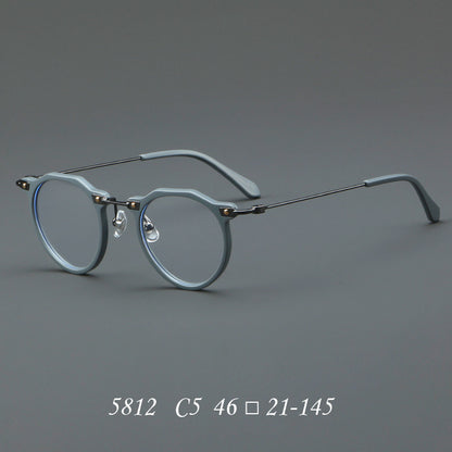 New Glasses 5812 Retro Glasses Rim Metal Optical Glasses