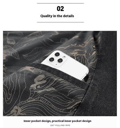 Spring And Autumn Denim Jacket Business Leisure