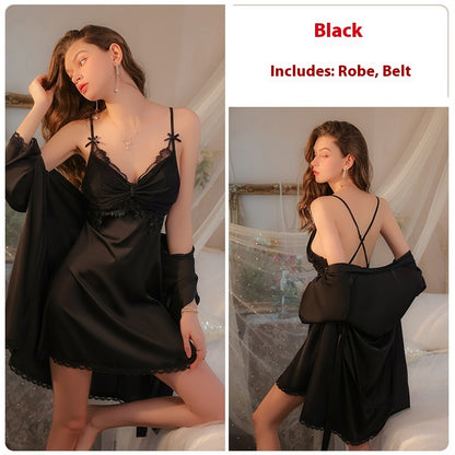 Women's Fashion Personality Slip Nightdress Suit