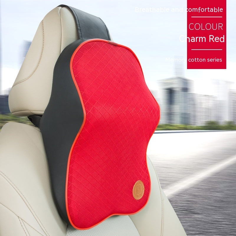 Four Seasons Universal Memory Foam Automotive Headrest Neck Pillow Lumbar Support Pillow