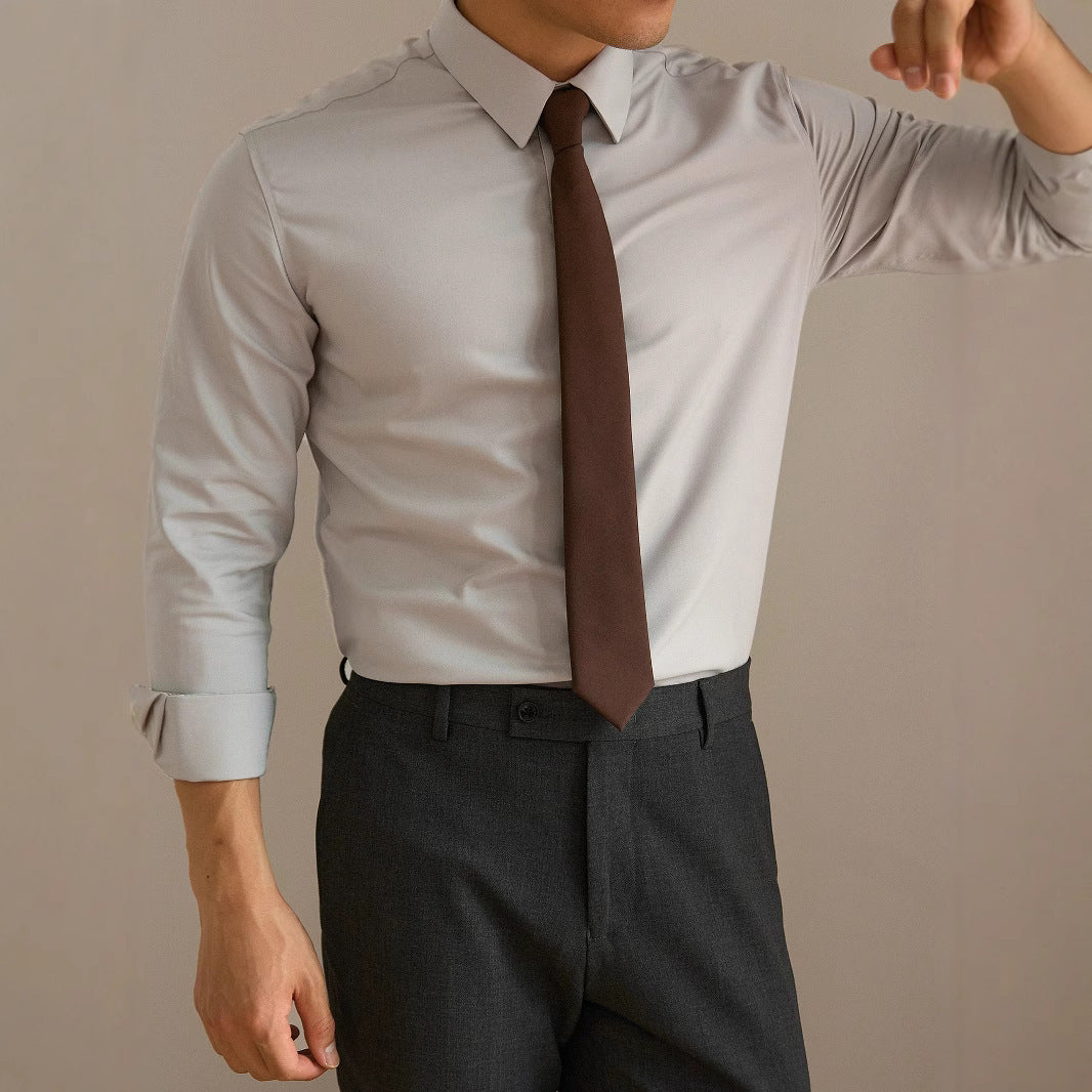 Men's High-end Ironing Free Long Sleeves Shirt