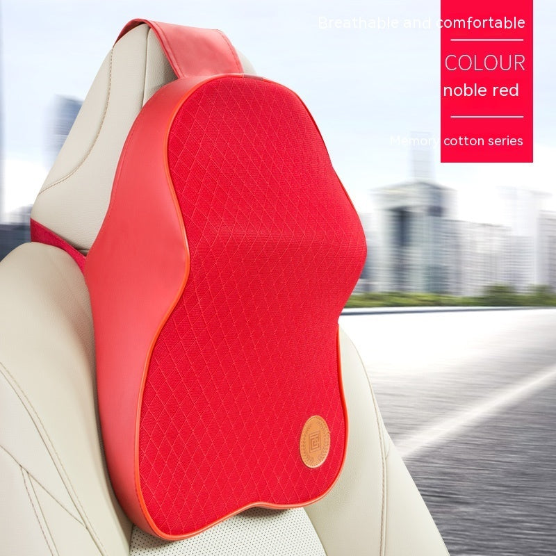 Four Seasons Universal Memory Foam Automotive Headrest Neck Pillow Lumbar Support Pillow