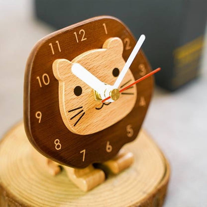 Cute Prairie Little Lion Clock Desktop Clock Bedside Clock