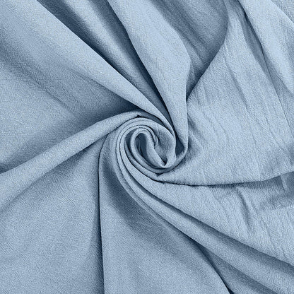 Retro Solid Color High Waist Long Sleeves Cotton And Linen Dress