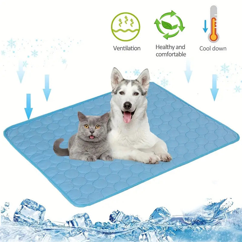 Dog Cooling Mat | Summer Pets Cold Bed | Extra Large For Small Big Dogs Pet Accessories Cat Durable Blanket Sofa Cat Ice Pad Blanket Pet Products