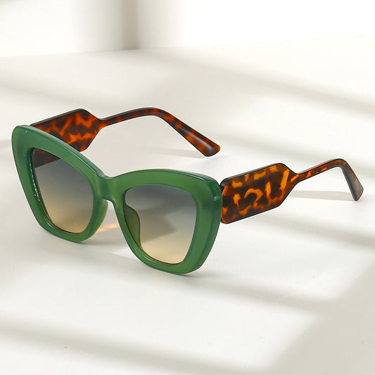 Plain Contrast Color European And American Sun Glasses