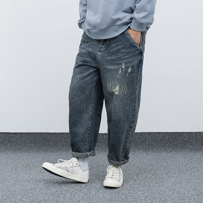 Fashion Retro Loose Harem Jeans Men