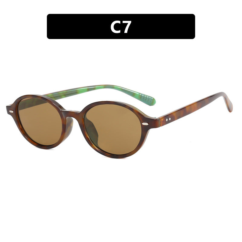 Women's Fashion Retro Literary Plain Glasses