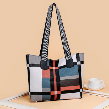 Fashion Women's Shoulder Handbag Plaid