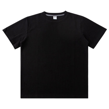 Men Summer Solid Color Round Neck Basic T-Shirts