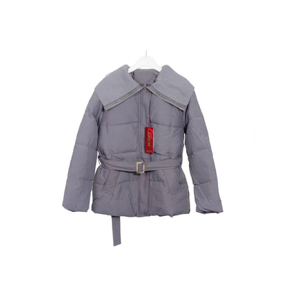 Women's Korean-style Knitted Lapel Down Jacket