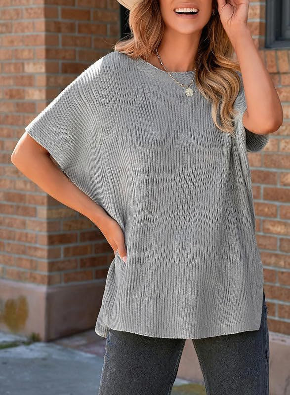 Casual Loose Shoulder Short-sleeved Top For Women