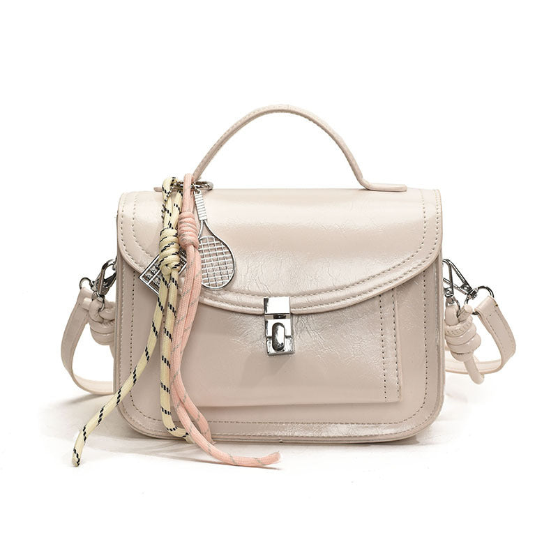 Casual Small Square Shoulder Bag Retro Portable Messenger Handbags For Women