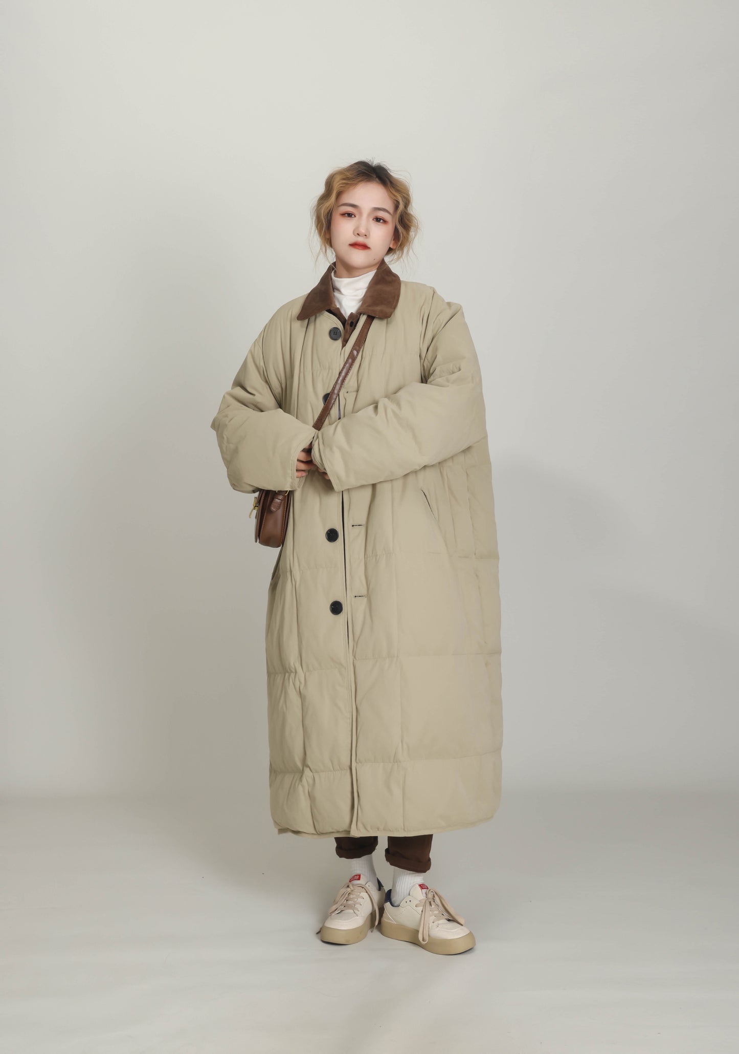 Winter New Cotton Jacket, Casual And Loose Fit, Knee Length Short Down Jacket