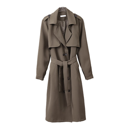 Design Temperament Windbreaker Coat Women