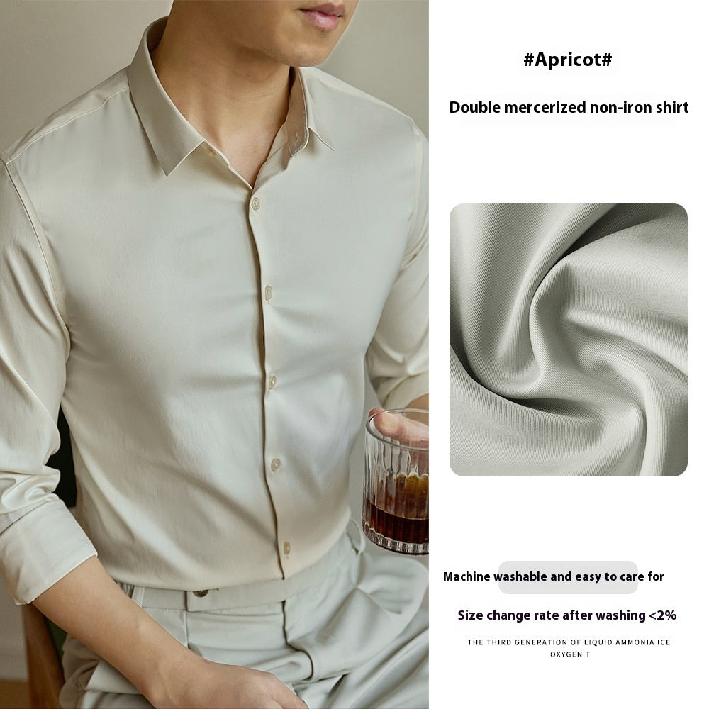 Men's High-end Ironing Free Long Sleeves Shirt