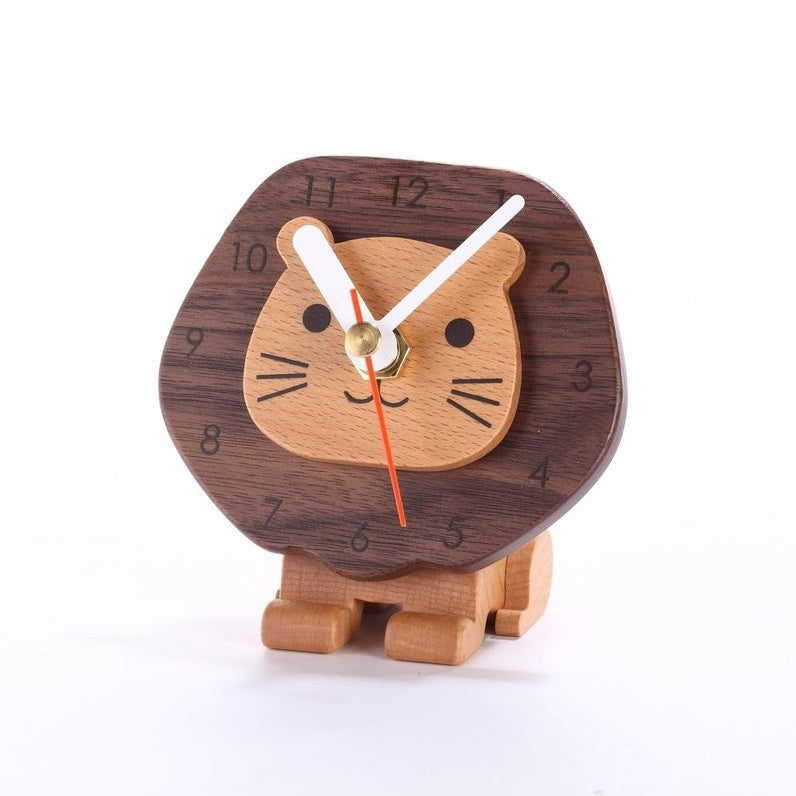 Cute Prairie Little Lion Clock Desktop Clock Bedside Clock