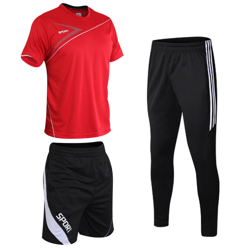 Casual Half Sleeve T-shirt Three-piece Sportswear