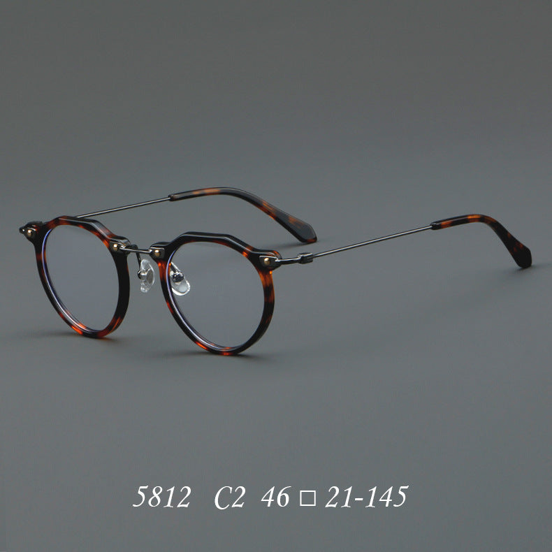 New Glasses 5812 Retro Glasses Rim Metal Optical Glasses