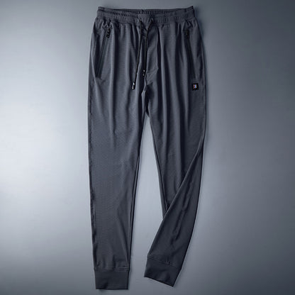 Summer Mesh Ice Silk Casual Pants Men's Large Size Loose Sweatpants