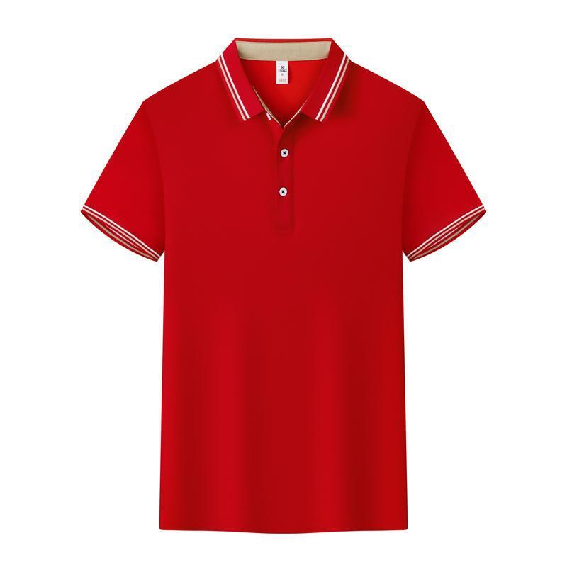 Polo Cotton Workwear With A Collar And Short Sleeves