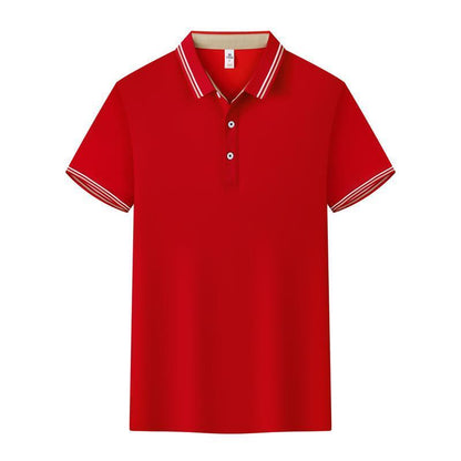 Polo Cotton Workwear With A Collar And Short Sleeves