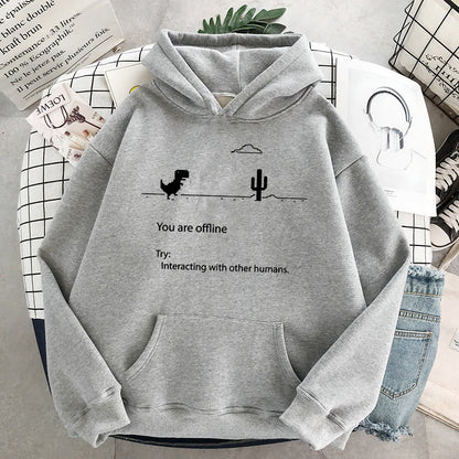 Women's Retro Dinosaur Fashion Casual Sweater