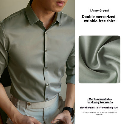 Men's High-end Ironing Free Long Sleeves Shirt