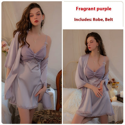 Women's Fashion Personality Slip Nightdress Suit