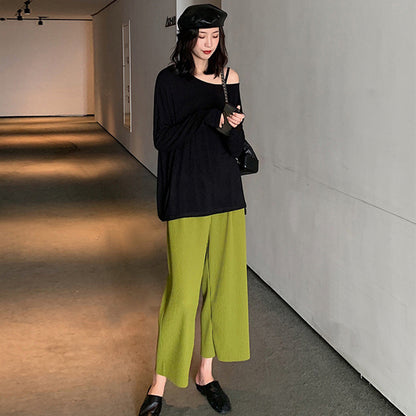 Wide-leg Pants For Pregnant Women Feel Relaxed