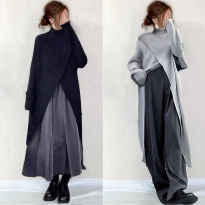 Women's Design High Slit Knitwear