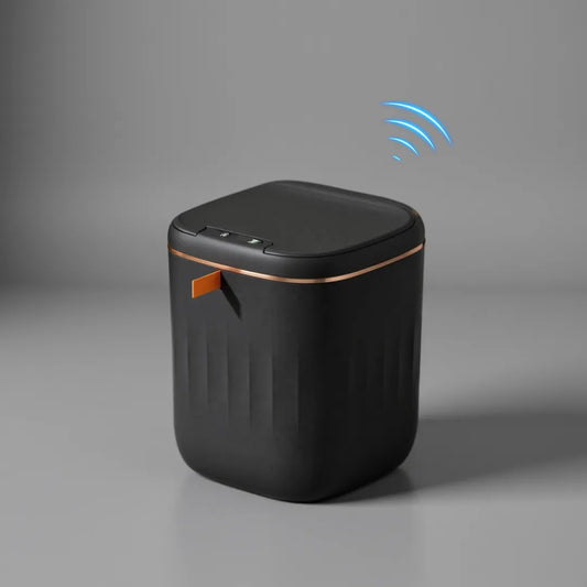 Smart Trash Can With Lid For Bedroom And Living Room Kitchen Storage Box Trash Can Induction Small Car Box Automatic Smart Dustbin Smart Trash Bin (V3)